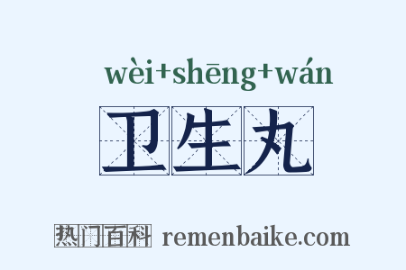 卫生丸是什么意思的图片